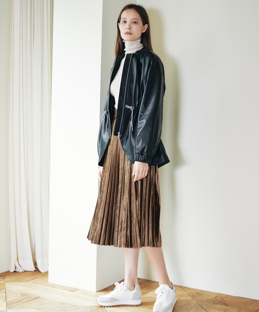 Sperone Women [Real Leather] Lambskin Ma-1 Jacket Women