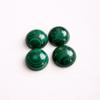 Круглые кабошоны из зеленого малахита, Полированные кабошоны из малахита, Глубокий зеленый полосатый камень, Материалы для изготовления ювелирных изделий