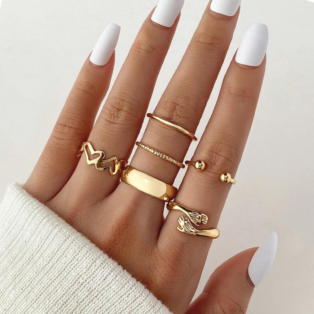 Набор колец с бриллиантом и жемчугом Подарочный аксессуар Элегантный женский аксессуар Love Lovely Butterfly Подарочное кольцо Мульти-комплект Кольцо с бриллиантом Женская одежда с аксессуарами