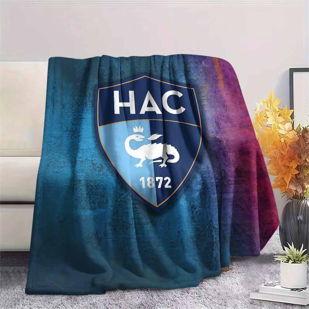 Le Havre Athletic Club Flannel Blanket, High quality Comfortable for All Seasons, Home Decor, Warmth and Comfort