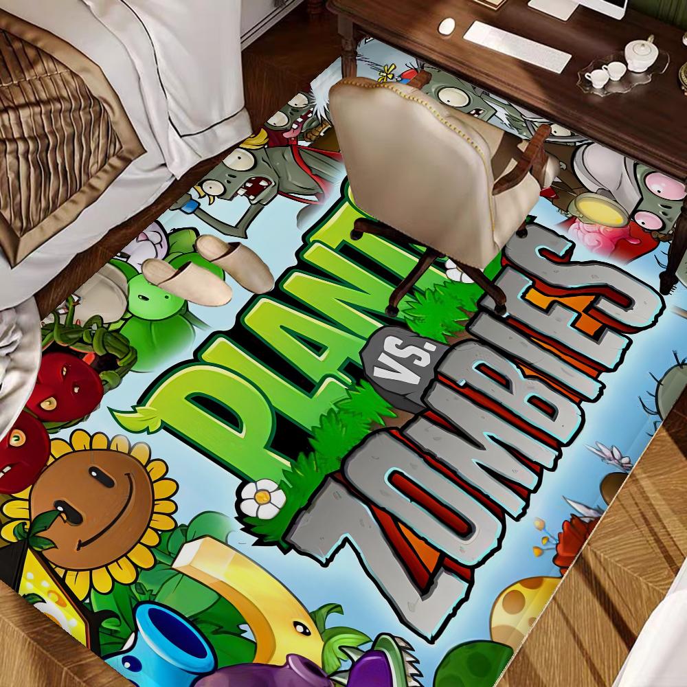 Коврик для двери Мультяшный Plants vs Zombie Нордический стиль Домашний коврик для двери Коврики для ванной-туалета Коврики для спальни у кровати