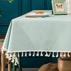 Starink Nordic Rectangular/Square Tablecloth, Water-Repellent, Waterproof, Stylish, Cute Table Mat (Light Green, 140x200cm)