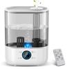 Humidifier Large Capacity New Edition Intelligent Humidity Air Outlet Tabletop Humidifier Heated Hybrid Ultrasonic Humidifier UV Light Disinfection