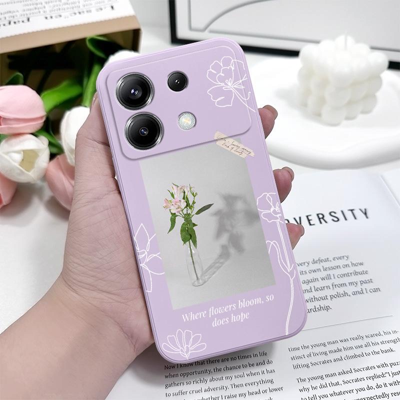 Чехол для телефона "Цветок Водолея" для Xiaomi Poco F7 X7 X6 F6 M6 M5 M5S F5 X5 F4 X4 M4 F3 M3 X3 Pro 4G 5G GT Силиконовый чехол