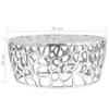 Coffee Table Cast Aluminum 70 x 30 cm Silver