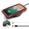 Case for iPhone 15 Pro Max, armored, with built-in glass, red