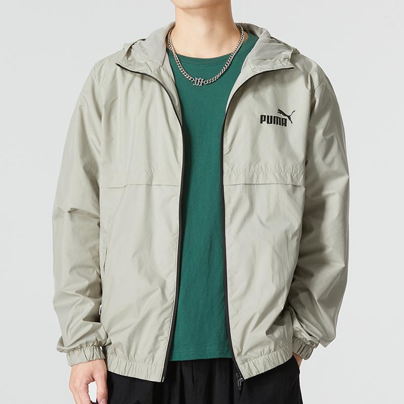 Puma Ветровка Ess Solid с логотипом Мужские куртки Серо-серый 849462-68