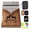 Kalimba Beginner Set 21 Keys Tuned Japanese Sheet Music Included Introductory Book Included Case Included Engraved Musical Instrument Kalimba B