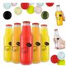40x KUBUŚ Bottles 750ml with PRINT BOTTLES FOR JUICE, SYRUP, WATER, MILK, JUICES