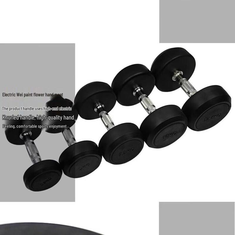 Yimai Rubber-Coated Hex Dumbbell