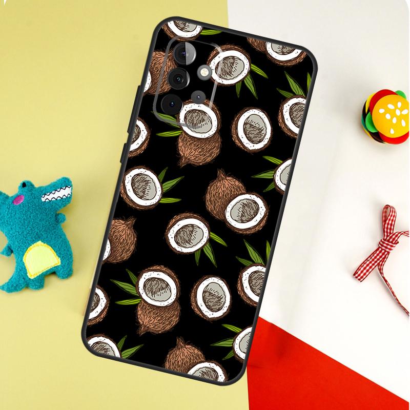 Летние Фрукты Кокос Для Samsung Galaxy A53 A33 A13 A54 A34 A14 A55 A35 A15 A05 A06 A16 A22 A32 A52 Чехол для Телефона