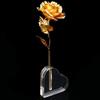 Acrylic Rose Base Clear Rose Heart Shaped Base Creative Flower Seat  Desktop Ornament Vase