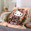 1шт. Плед Hello Kitty с цветочным принтом - Милый домашний декор, Офисная салфетка, Подарок для улицыz0411245