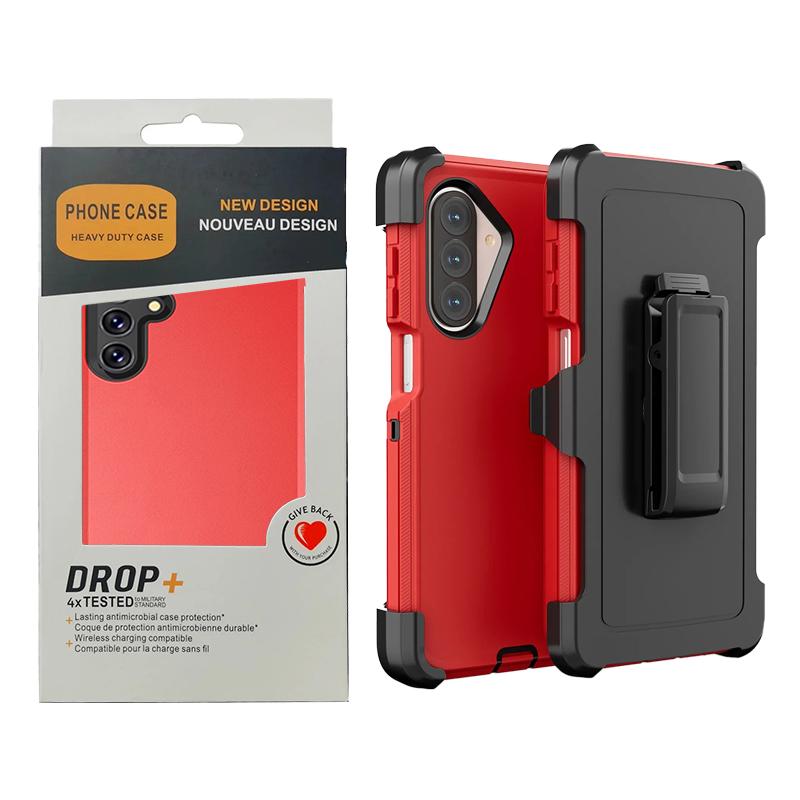 Противоударный чехол-кейс Ott Armor Box для Samsung Galaxy A57 A37 A17 A07 A16 A36 A56 A15 A35 A55 A05 A14 A34 A54 A33 A53 с клипсой