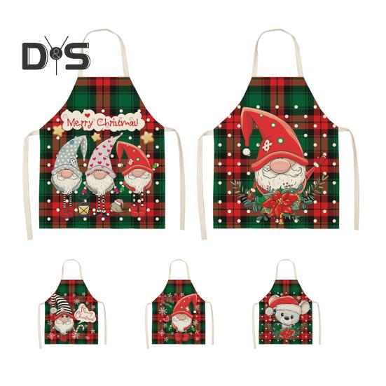 Полиэстеровый нагрудник для приготовления пищи, маслостойкий, практичный, забавный, с мультяшным рисунком, для рождественской вечеринки