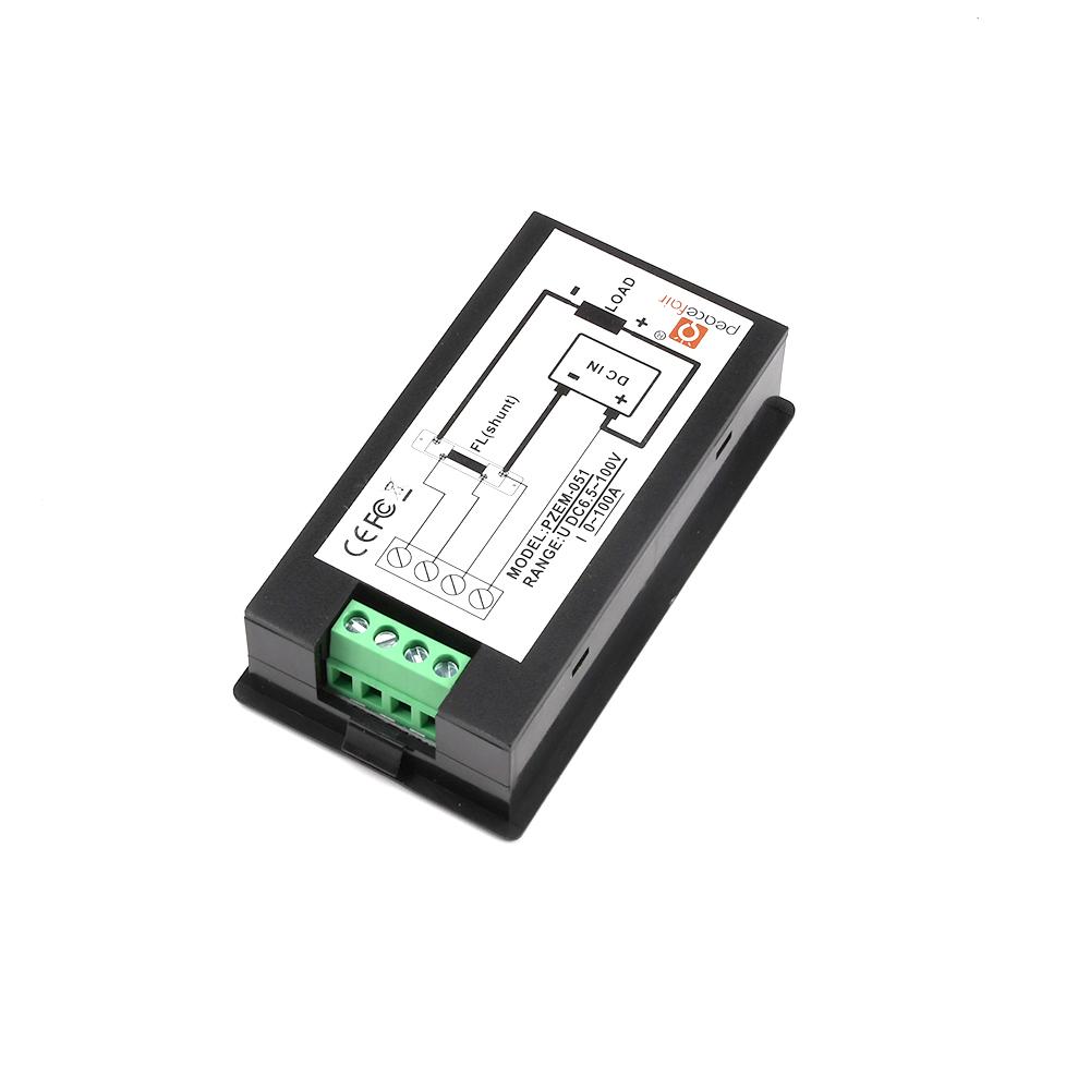20A/100A Цифровой измеритель DC6.5-100V AC80-260V Вольтметр Амперметр ЖК 4-в-1 DC Напряжение Ток Мощность Энергия Детектор
