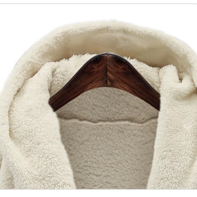 Winter Solid Long Sleeve Jackets 2023 Hooded Loose Plush Coats Large Cardigan Clothes For Women Female Bat Sleeve Clothing 23973