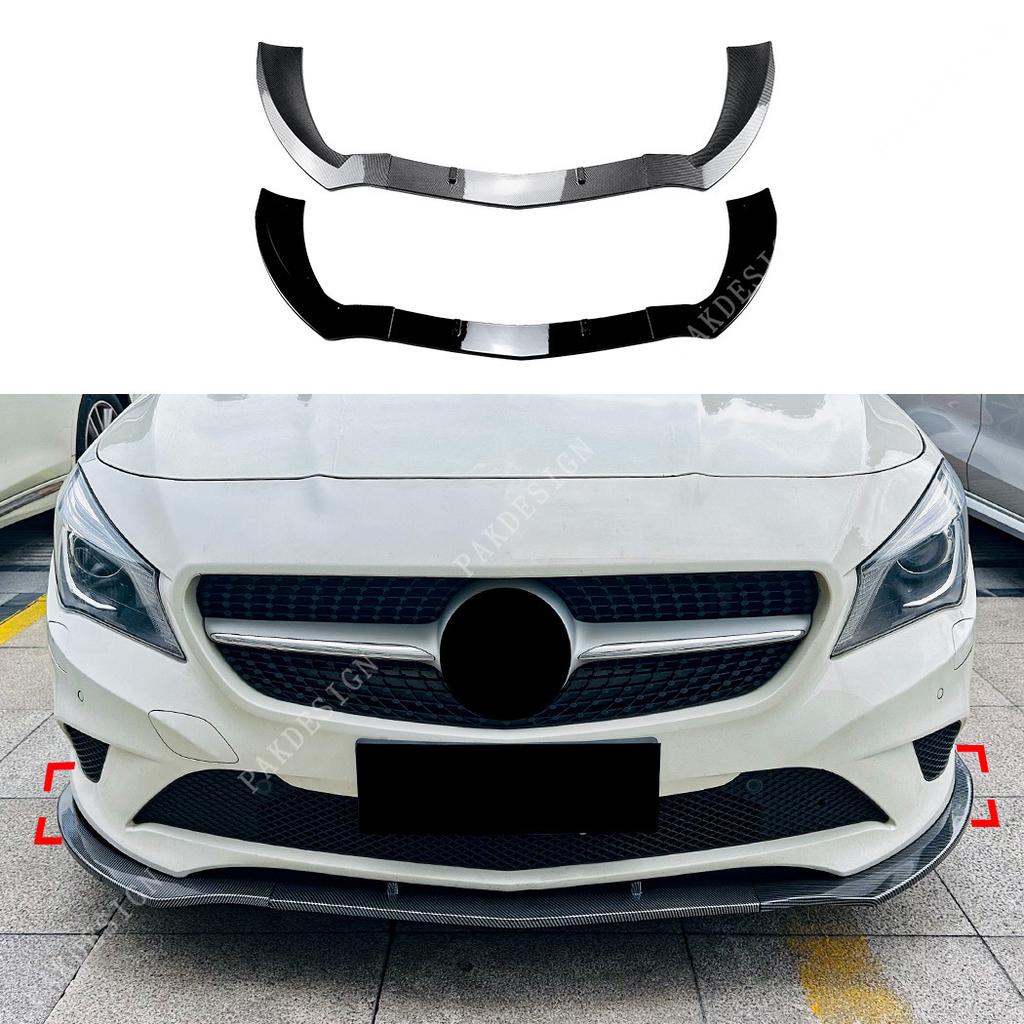 For Mercedes Benz CLA Class C117 CLA 200 220 180 2013-2015 Front Bumper Lip Splitter Spoiler Diffuser BodyKit Accessories Tuning