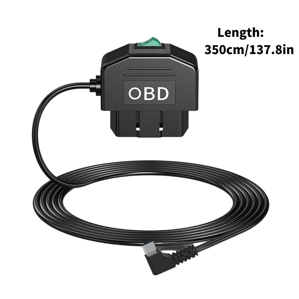Интеллектуальный кабель для OBD-видеорегистратора с адаптером питания от автомобиля Высокоэффективный кабель для парковочного наблюдения