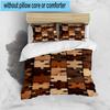 Abstract Puzzle Pattern 3pcs Bedding,Including 1pc Duvet Cover And 2pcs Pillowcases Perfect for Christmas,Ideal for Bedroom, Dormitory