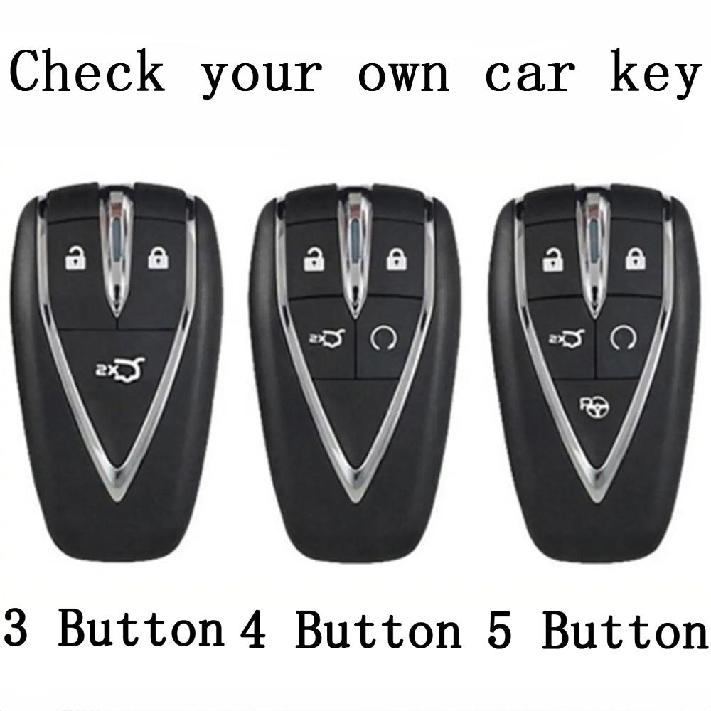 Чехол для ключей из ТПУ с 3, 4, 5 кнопками для Changan UNIT UNIK CS35PLUS CS55 PLUS CS75 PLUS Oshan X7 X5, аксессуары
