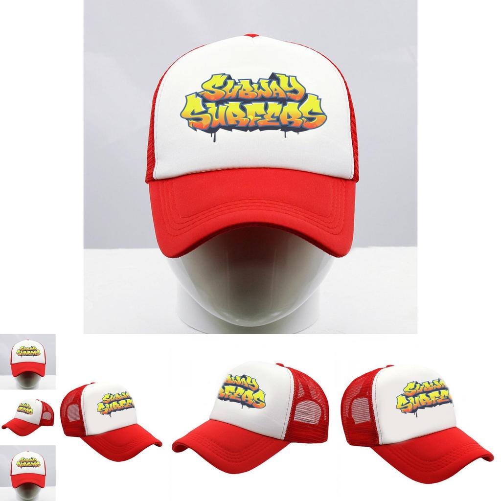 Бейсболка Subway Surfers Защита от УФ лучей Дышащая Унисекс Летняя шляпа для улицы Для фанатов