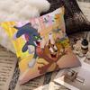 Funny Cartoon JJerrys TToms Anime Pillow Cover Sofa Cushion Cover Home Room Decoration Children Gift