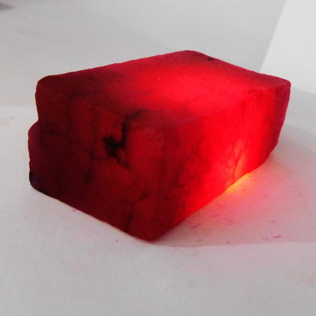 NATURAL Ruby Huge ROUGH 44 Ct Earth Mined CERTIFIED Red Loose Gemstone