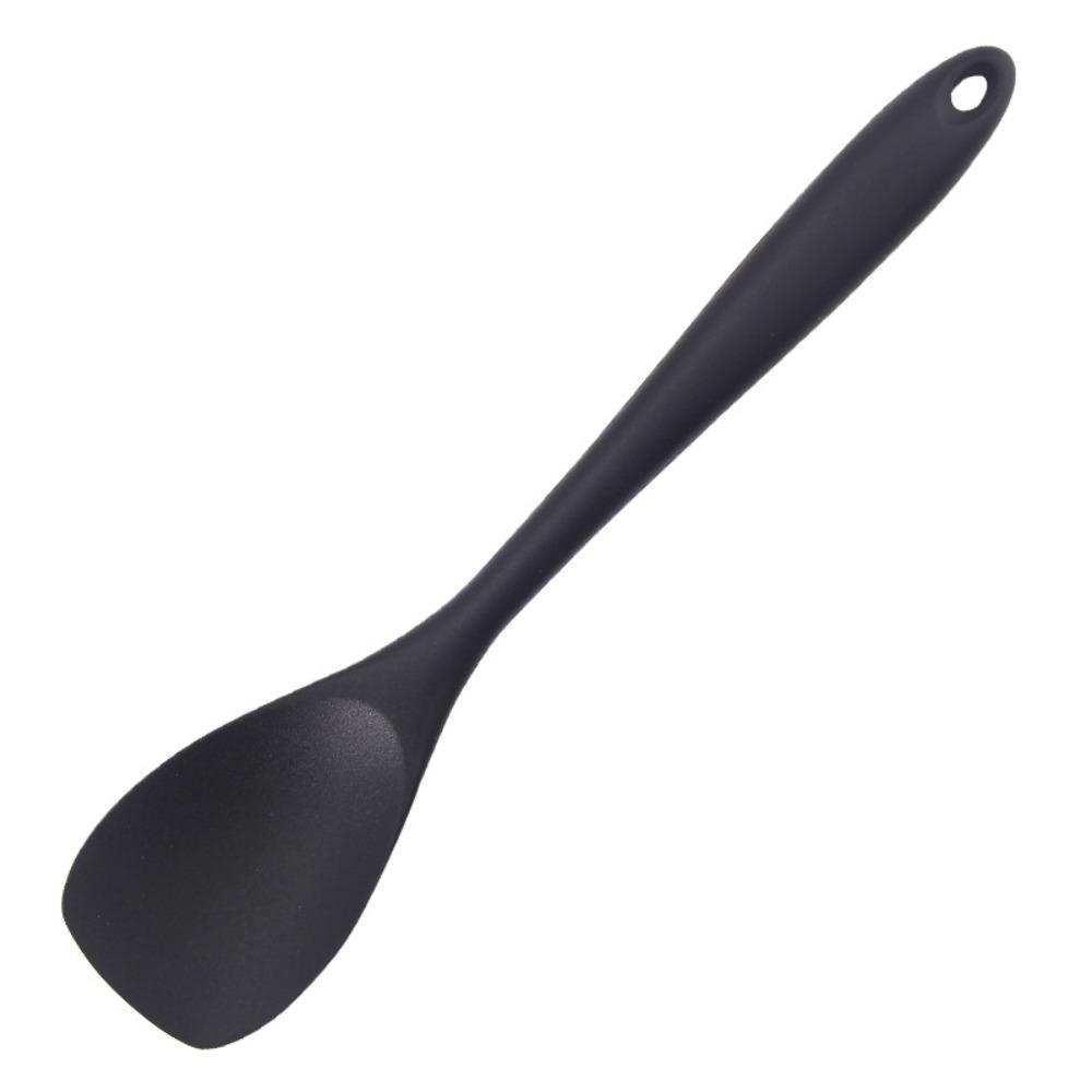 Heat Resistant Kitchen Spatula Silicone Salad Mixing Spoon Duck Tongue Shovel  Butter