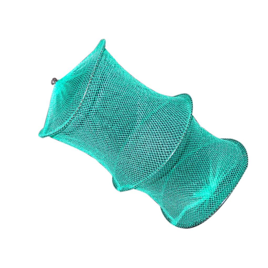 Двухслойная рыболовная сеть, Садок-ловушка для креветок, Сеть-ловушка для рыбы, Складная нейлоновая рыболовная сеть, Рыболовный садок