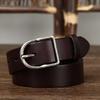 Belt Women's Genuine Cattlehide Leather Surface Simple Fashion Retro All-Match Trendy Pin Buckle Belt Women's