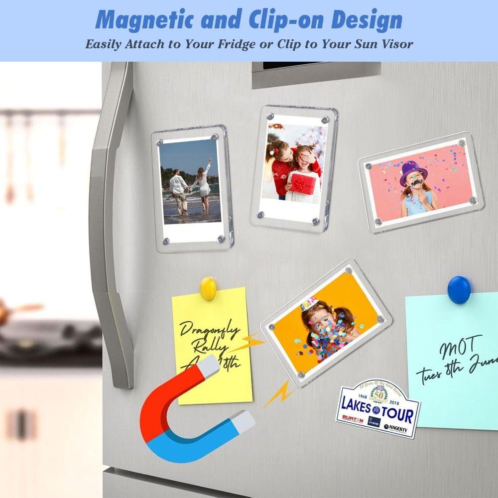 Photograph Display Car Sun Visor Photo Holder Acrylic Car Picture Holder New Picture Frame Clip
