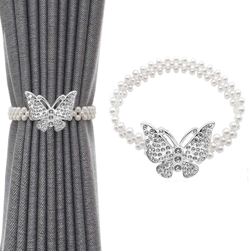 2 шт. Имитация жемчуга зажим для штор эластичная пряжка для штор подхват для штор аксессуары для штор декор