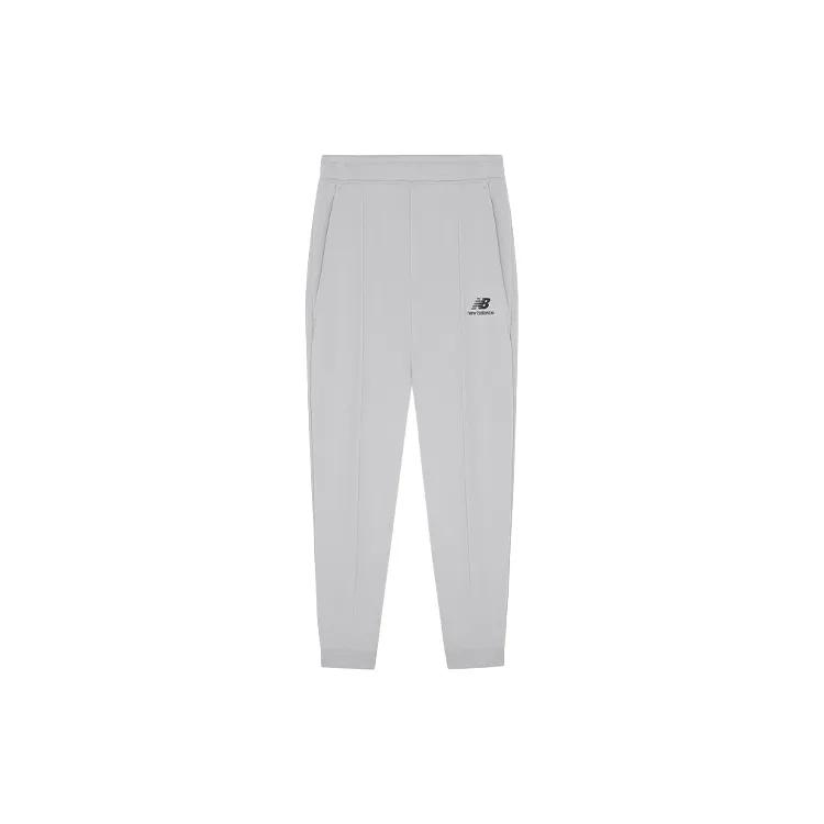 New Balance Knitted Sweatpants Men's Gray Moderate Cuffed Pants (Unisex) Knitted Sweatpants AMP11313 OGR
