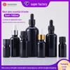 10ml Black Glass Dropper Bottle for Essential Oils, Light-Proof 5ml To 20ml Cosmetic Packaging.