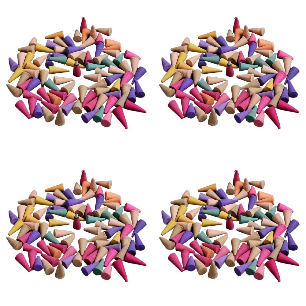 Mixed Natural Reflux Tower Incense Smoke Odor Remover Anxiety Relief Fragrance Incense Cone Meditation Relaxation Aromatherapy