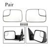 2X Power Heated Towing Mirror Glass For 05-09 Dodge Ram 1500 2500 3500 5161010Aa