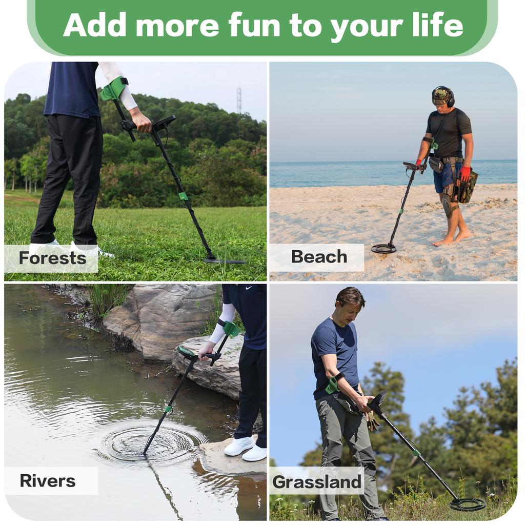 Металлоискатель для детей и взрослых, металлоискатели повышенной точности с ЖК-дисплеем, регулируемый