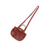 Longchamp Le Pliage Filet Сумка-сетка с полым дизайном Плетеная ручная сумка через плечо Мини-сумки для женщин Каштановый 10139HVH204