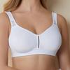 Soft Women's Bra with Adjustable Straps, No Wires, White Soft Women's Bra with Adjustable Straps, No Wires, White