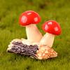 Miniature Resin Mushroom Figurine Decorative Mini Sculpture for Home Garden Yard Lawn Decoration Landscape Accessories Gift