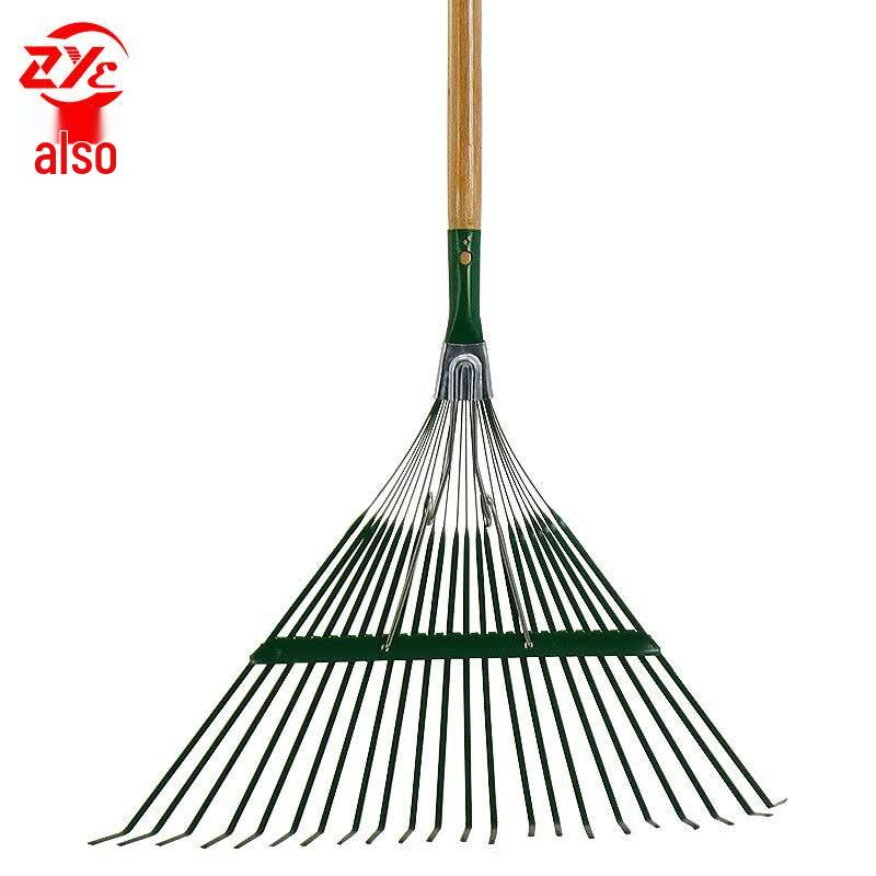 22-Tooth Garden Rake with 1.2m Wooden Handle