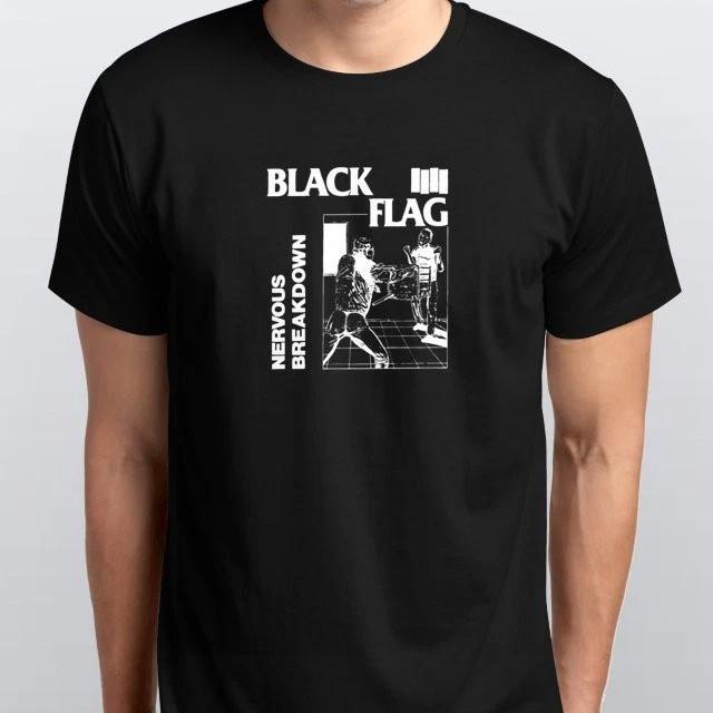 American Mens Black Flag Unisex TSHIRT S M L XL XXL 3 4 XL colours Black