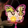 Portable Chinese Rabbit Lantern Cute LED Lantern Toys Handheld Paper Lantern  Kindergarten