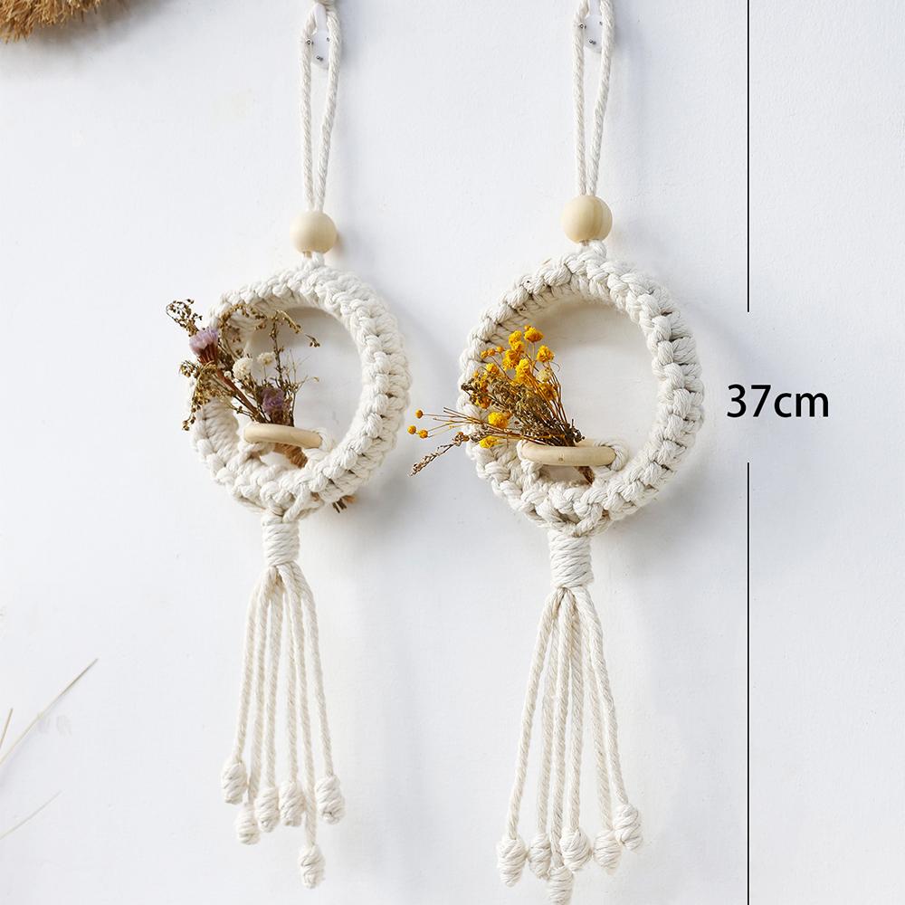 Воздушный держатель для растений, настенный декор в стиле макраме, цветочный горшок в стиле бохо, садовые горшки для фермерского дома, кашпо для спальни, украшения на балконе, подарок