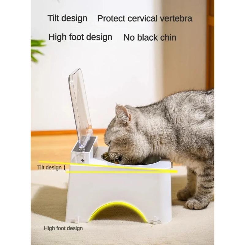 Умная миска для кошек, миска для кормления домашних животных, кормушка для кошек и собак, инфракрасный датчик, автоматическая открытая крышка, умная кормушка, диспенсер для кошачьей еды против мыши