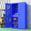Heavy-Duty Workshop Tool Storage Cabinet with Pegboard