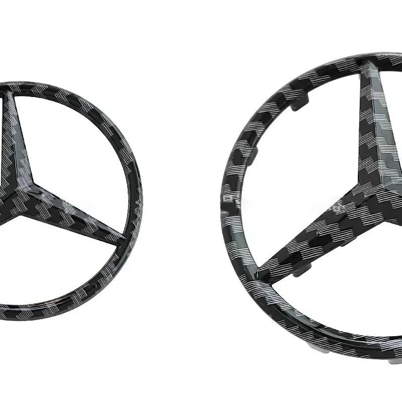 52/57mm ABS Car Steering Wheel Emblem Sticker Accessories For Mercedes Benz AMG GLC CLA GLK W166 W203 W206 W246 W176 W177 W205