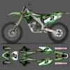 PowerZone Набор индивидуальных графических наклеек для Kawasaki KXF250 2006 2007 2008 KX250F Защитная наклейка Индивидуальная настройка