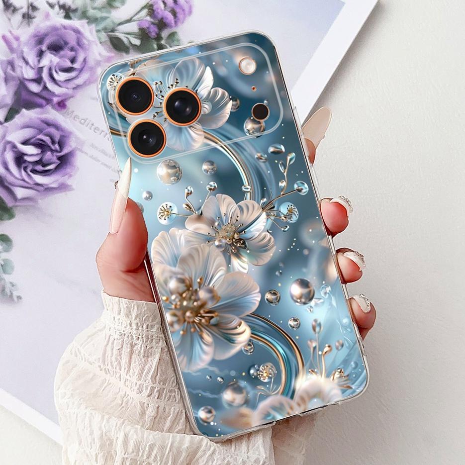 Для Apple iPhone 17 Pro Max Чехол iPhone17 Air Модный Расписной Чехол Мягкий Силиконовый Чехол Для iPhone 17 Air iPhone17 Pro Max Fundas